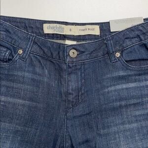 CHARLOTTE RUSSE Womens 8 Curvy Boot Blue Jeans